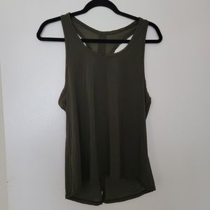 Lululemon tank top, green mesh